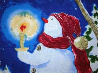 New Snowman Panel Fabric Christmas Xmas Holiday Winter  
