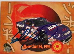 Dale Earnhardt autographed JAPAN ACDELCO card RARE #3  