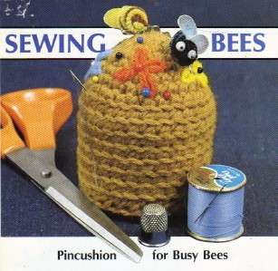 Sewing Bees Pin Cushion Crochet Pattern~  