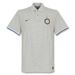  11 12 Inter Milan Authentic GS Polo   Grey Sports 