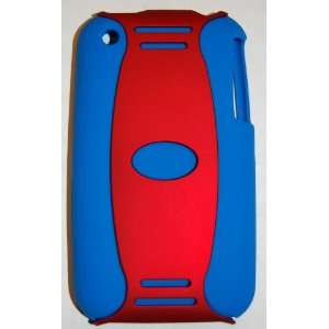 KingCase iPhone 3G & 3GS 2 Piece Case (Red & Blue 