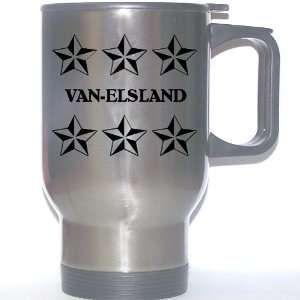     VAN ELSLAND Stainless Steel Mug (black design) 