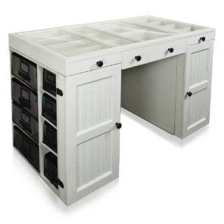  Scrapbox EZ View Craft Storage Office Table Desk   White 