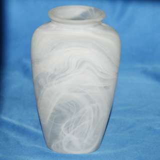 Elegant Frosted Marble Glass Vase  