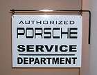 PORSCHE SERVICE DEPARTMENT DOUBLE SIDED FLANGE SIGN