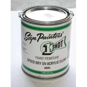  1Shot Speed Dry UV Clear (topcoat) / Pint 16oz 