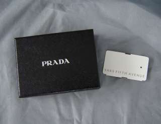 MENS PRADA CREDIT CARD HOLDER ID WALLET NEW IN BOX WITH TAGS  