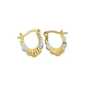  Two Tone Silver & Gold Tone Lace Earrings Jewelry