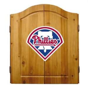  Philadelphia Phillies MLB Dart Cabinet and Dartboard Set 