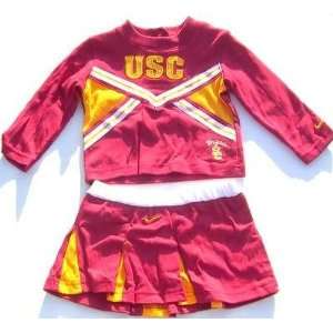  Baby Newborn USC Trojans Girl 2pc Cheerleader Dress