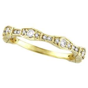   Anniversary Ring Band in 14k Yellow Gold (0.38 ctw) Allurez Jewelry