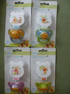 Disney Winnie Pooh Baby Dummy Soother with Clip 6m+  