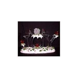  Ice Cube Snowman Figurine Joy Tabletop Christmas Decoration 