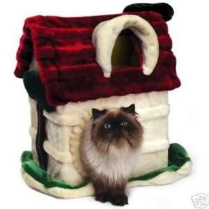  Meow Town Plush Kitty Cat County Cottage Cat House 22H 