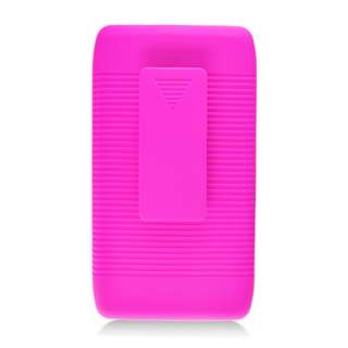   RAZR/XT912 Back Case + Holster Belt Clip with Stand Pink New  