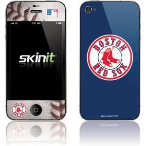   Red Sox Game Ball Vinyl Skin for Apple iPhone 4 / 4S Electronics