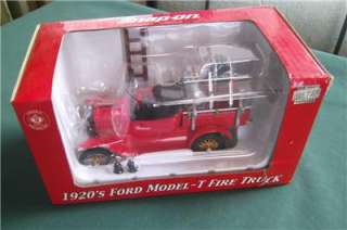   FORD MODEL T FIRE TRUCK SNAP ON 123 SCALE DIE CAST METAL REPLICA CAR