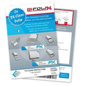  2 x atFoliX FX Clear Invisible screen protector for MyNav 221 