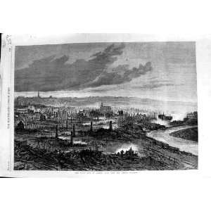    1866 GREAT FIRE QUEBEC CANADA MARINE HOSPITAL