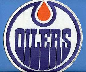 Vintage 1980s Edmonton Oilers NHL WHA Oficial CCM Jersey Patch Wayne 