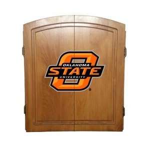   Oklahoma State University Dart Board Cabinet Case