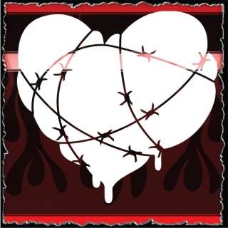Heart 11 airbrush stencil template harley paint  