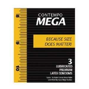  Contempo Mega Condoms 3pk