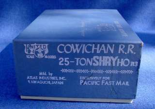   PFM Atlas Cowichan R.R. 25 Ton Shay HON3 Brass Locomotive  