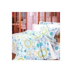  Bedding   [Baby Blue] 100% Cotton 4PC Duvet Cover Set (Full Size 