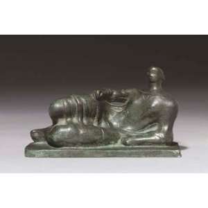   Henry Moore   24 x 16 inches   Reclining figure; Ma