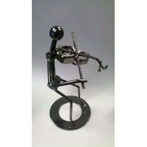  Nuts and Bolts Violinist Figurine 