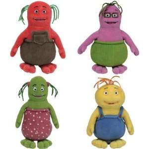  TY Beanie Babies   Set of 4 BOBLINS Cartoon Characters 