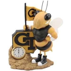  Georgia Tech Yellow Jackets Novelty Mascot Clock Sports 