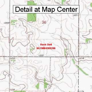  USGS Topographic Quadrangle Map   Rock Dell, Minnesota 