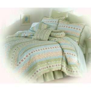 Shabby Chic Lily Full Queen Patchwork Quilt 
