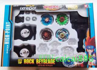   Top Metal Fusion Double String Launcher Beyblade Battle Toy Set  