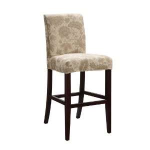   Taupe Floral Pattern Slip Over for Counter Stool or Bar Stool 742 226Z