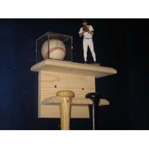  6 Baseball BAT Displays, Rack w/ shelf 