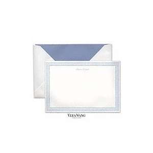    Periwinkle Square Dot Border Childrens Stationery