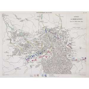  Rousseau Map of the Battle of Hohenlinden (1853) Office 