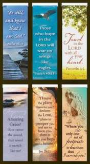   OF 6 DIFFERENT CHRISTIAN Sm Magnetic Bookmarks Inspirational  