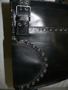 Yves Saint Laurent YSL Black Leather Handbag Purse Tote  