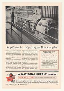   MI Power Plant National Supply Superior Model 65 Diesel Engine Ad