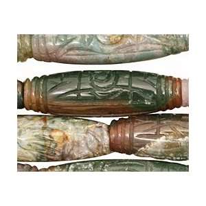    Fancy Jasper Beads Carved Rice 40x12mm Arts, Crafts & Sewing