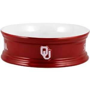  Oklahoma Sooners Large Ceramic Pet Bowl
