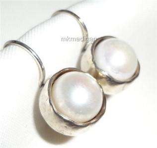Silpada Sterling Silver Round Pearl Earrings W1750