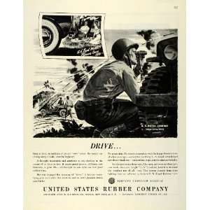  1945 Ad United States Rubber US Royal Combat WWII Soldier 