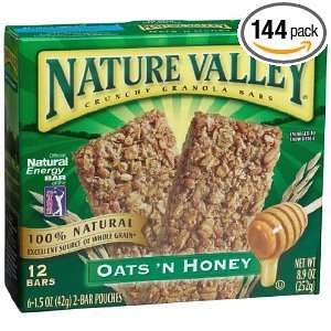 Nature Valley Granola Oat & Honey Crunchy Bars, 0.74 Ounce Bars (Pack 