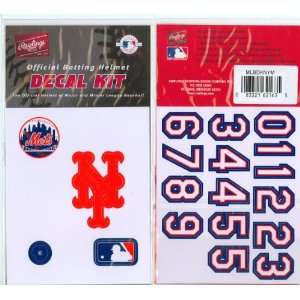 New York Mets Official Rawlings Authentic Batting Helmet Decal Kit 
