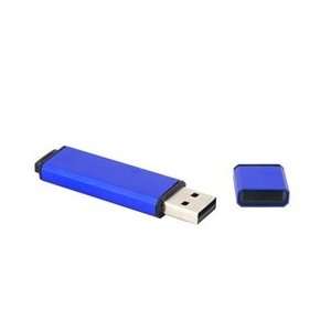  2G Long Aluminum Case Flash Drive (Blue) Electronics